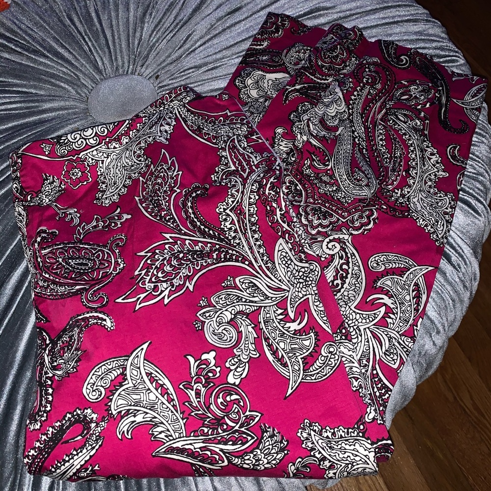 Talbots paisley pants